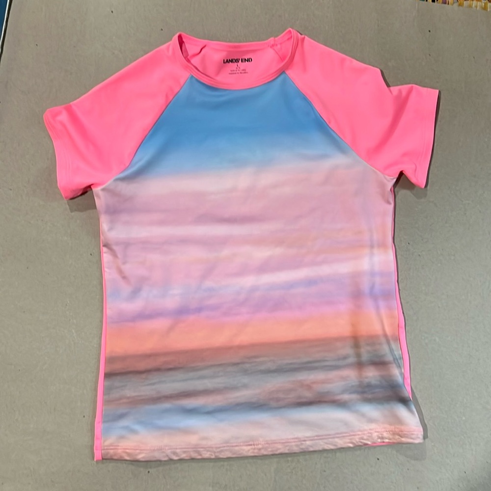 Lands End swim top kids 10-12